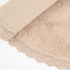 Nattiot Tapis rond Perla nude (110 cm)