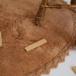 Nattiot Tapis rond Perla Toffee (110 cm)