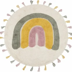 Nattiot Tapis rond Rainbow Moss (110 cm)