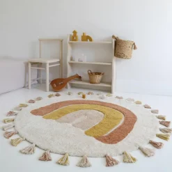 Nattiot Tapis rond Rainbow Toffee (110 cm)