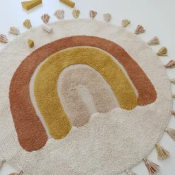 Nattiot Tapis rond Rainbow Toffee (110 cm)