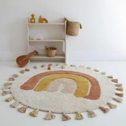 Nattiot Tapis rond Rainbow Toffee (110 cm)