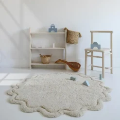 Tapis rond Sweet April Ecru (110 cm) Tapis