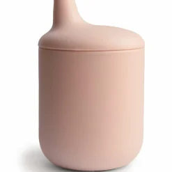 Mushie Tasse à bec en silicone Blush