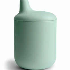 Mushie Tasse à bec en silicone Cambridge Blue