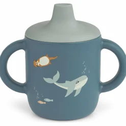 Liewood Tasse à bec en silicone Neil Arctic Sea