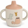 Liewood Tasse à bec en silicone Neil Cats and Dogs