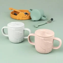 Outlet Tasse à bec en silicone Peekaboo Elphee Vert Tasse
