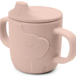 New Tasse à bec en silicone Peekaboo Elphee Rose Tasse