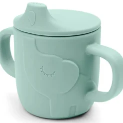Clearance Tasse à bec en silicone Peekaboo Elphee Bleu Tasse