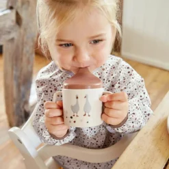 Lässig Tasse à bec Tiny Farmer mouton et oie naturel