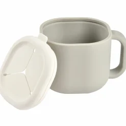 Béaba Tasse à goûter en silicone gris velours