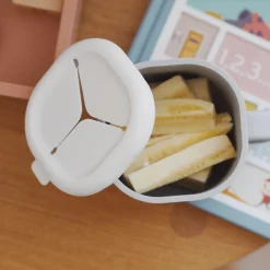 Béaba Tasse à goûter en silicone gris velours