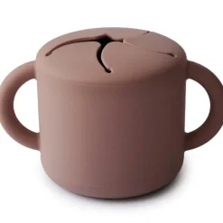 Mushie Tasse à goûter Snack cup Cloudy mauve
