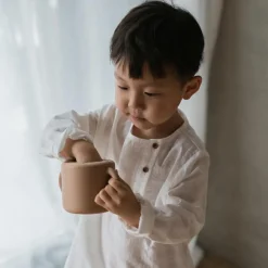 Mushie Tasse à goûter Snack cup Cloudy mauve