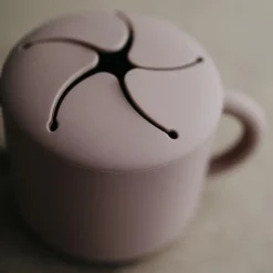 Mushie Tasse à goûter Snack cup Cloudy mauve