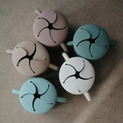 Mushie Tasse à goûter Snack cup Cloudy mauve