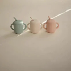 Mushie Tasse à paille Blush