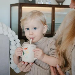 Mushie Tasse à paille Dino