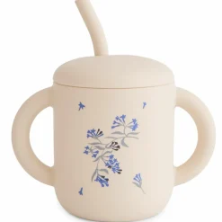 Mushie Tasse à paille Lilac Flowers