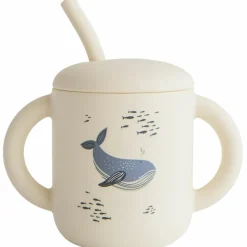 Mushie Tasse à paille Whales