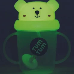 Discount Tasse antifuite avec paille lestée Ours phosphorescente (200 ml) Tasse