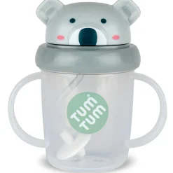 TUM TUM Tasse antifuite avec paille lestée Koala (200 ml)