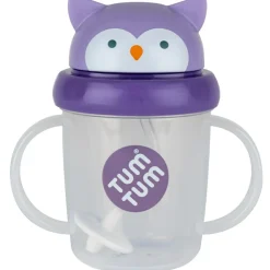 Clearance Tasse antifuite avec paille lestée Chouette (200 ml) Tasse