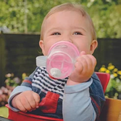 Online Tasse antifuite avec paille lestée Ourson Rose (200 ml) Tasse