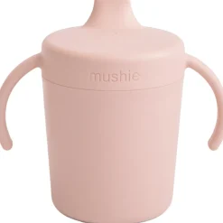 Mushie Tasse d'apprentissage en silicone Blush