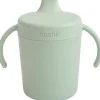 Mushie Tasse d'apprentissage en silicone Sage