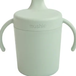 Mushie Tasse d'apprentissage en silicone Sage