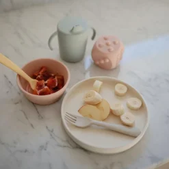 Mushie Tasse d'apprentissage en silicone Sage