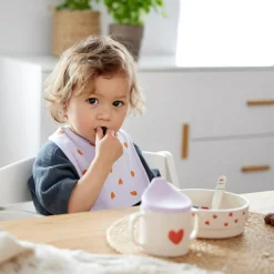 Lässig Tasse d´apprentissage Happy Rascals Coeur lavande