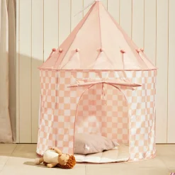 Kid's Concept Tente de jeu Abricot à carreaux