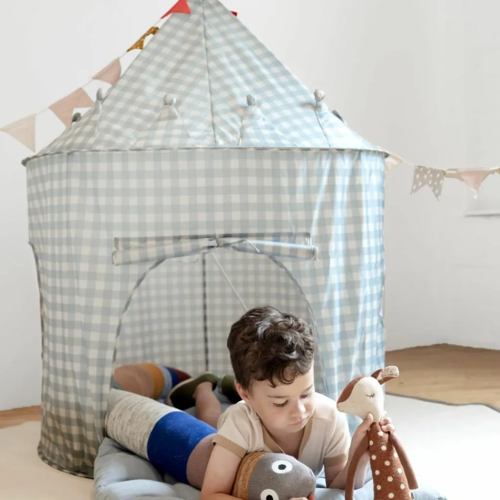 Clearance Tente de jeu en tissu recyclé Vichi Bleu Tente De Jeu