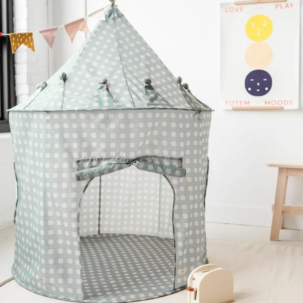 Clearance Tente de jeu en tissu recyclé Vichi Bleu Tente De Jeu