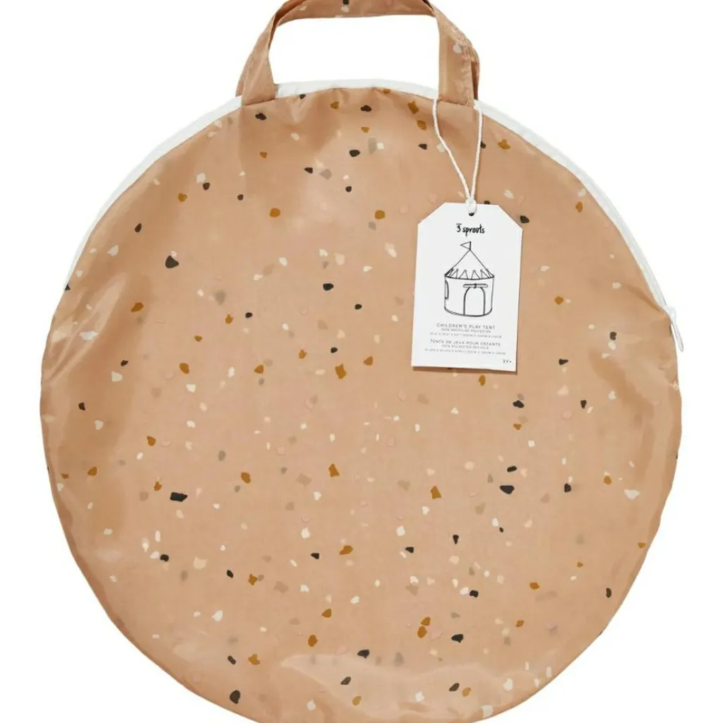 3 sprouts Tente en tissu recyclé Terrazzo argile