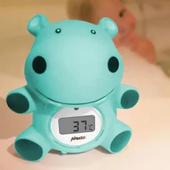 Alecto Thermomètre de bain et d'intérieur hippopotame