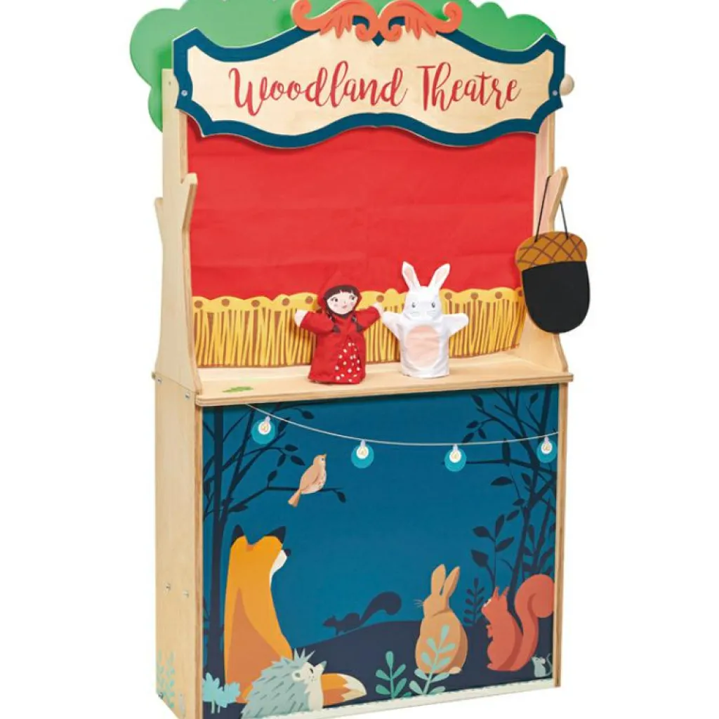 Outlet Théâtre en bois Woodland Marionnettes Et Théâtre