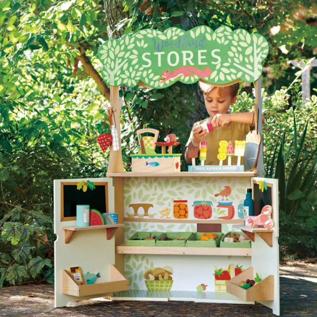 Outlet Théâtre en bois Woodland Marionnettes Et Théâtre