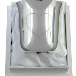 Sale Timbale Cœur personnalisable (métal argenté) dans son coffret Timbale