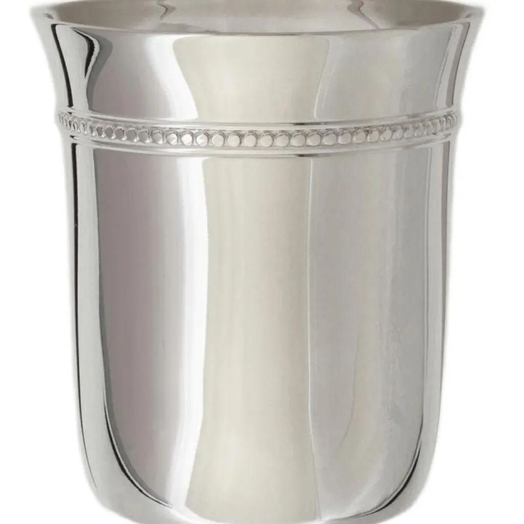 Best Timbale Evasée Perles en métal argenté dans son coffret (personnalisable) Timbale