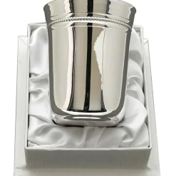 Sale Timbale Evasée Perles en métal argenté dans son coffret Timbale