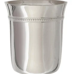 Daniel Crégut Timbale Perles B en métal argenté dans son coffret (personnalisable)