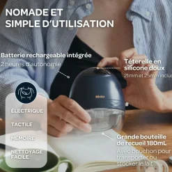 Hot Tire-lait électrique mains libres Night blue Tire-Lait