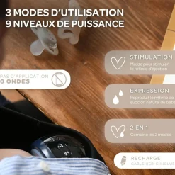 Hot Tire-lait électrique mains libres Night blue Tire-Lait