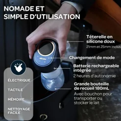 Béaba Tire-lait électrique simple Night blue