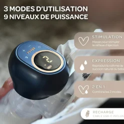 Béaba Tire-lait électrique simple Night blue