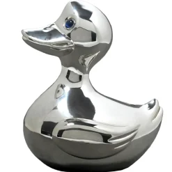 Sale Tirelire Canard avec écharpe personnalisable (métal argenté) Tirelire